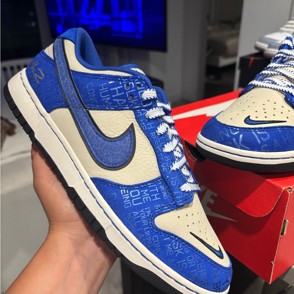 Jackie Robinson Nike Dunks Blue/Cream